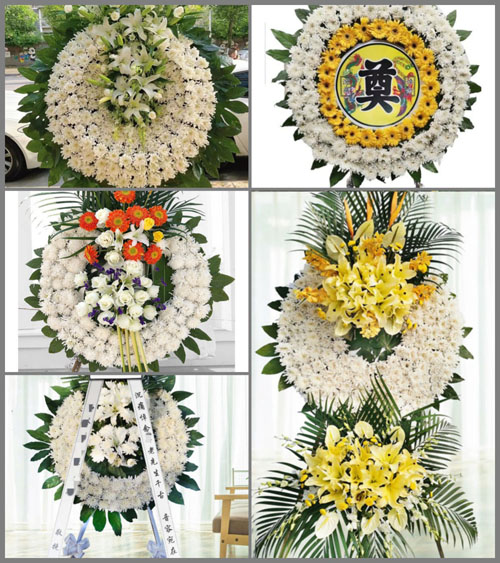 湖北孝感市应城市陈河镇北街村花圈速递